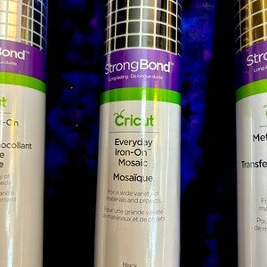 Bundle of 3 New Rolls of Cricut Mosaic Iron On Vinyl